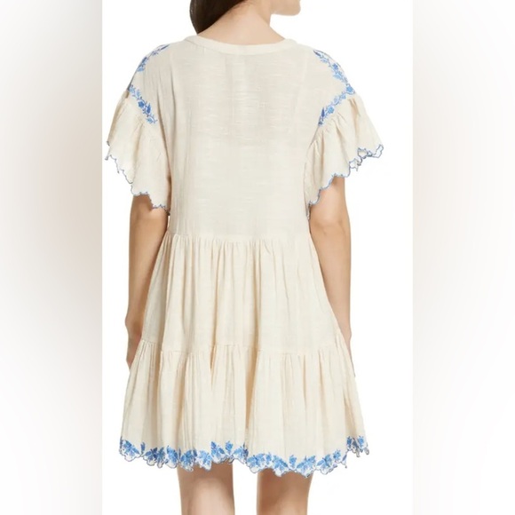 Free People Embroidered Oversized Boho Dress (Small) - Picture 3 of 7